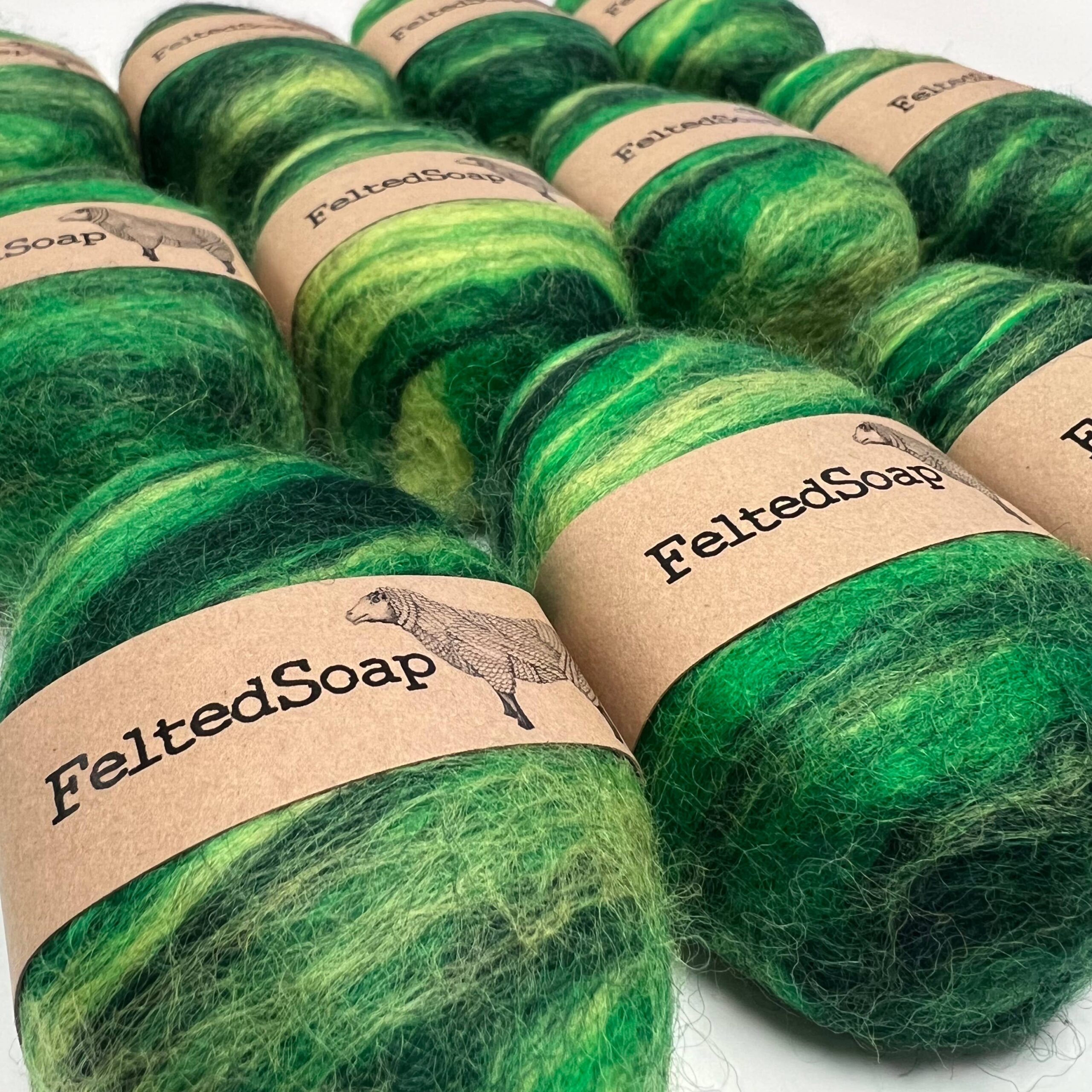 Single Felted Soap - IRISH GREEN Gift