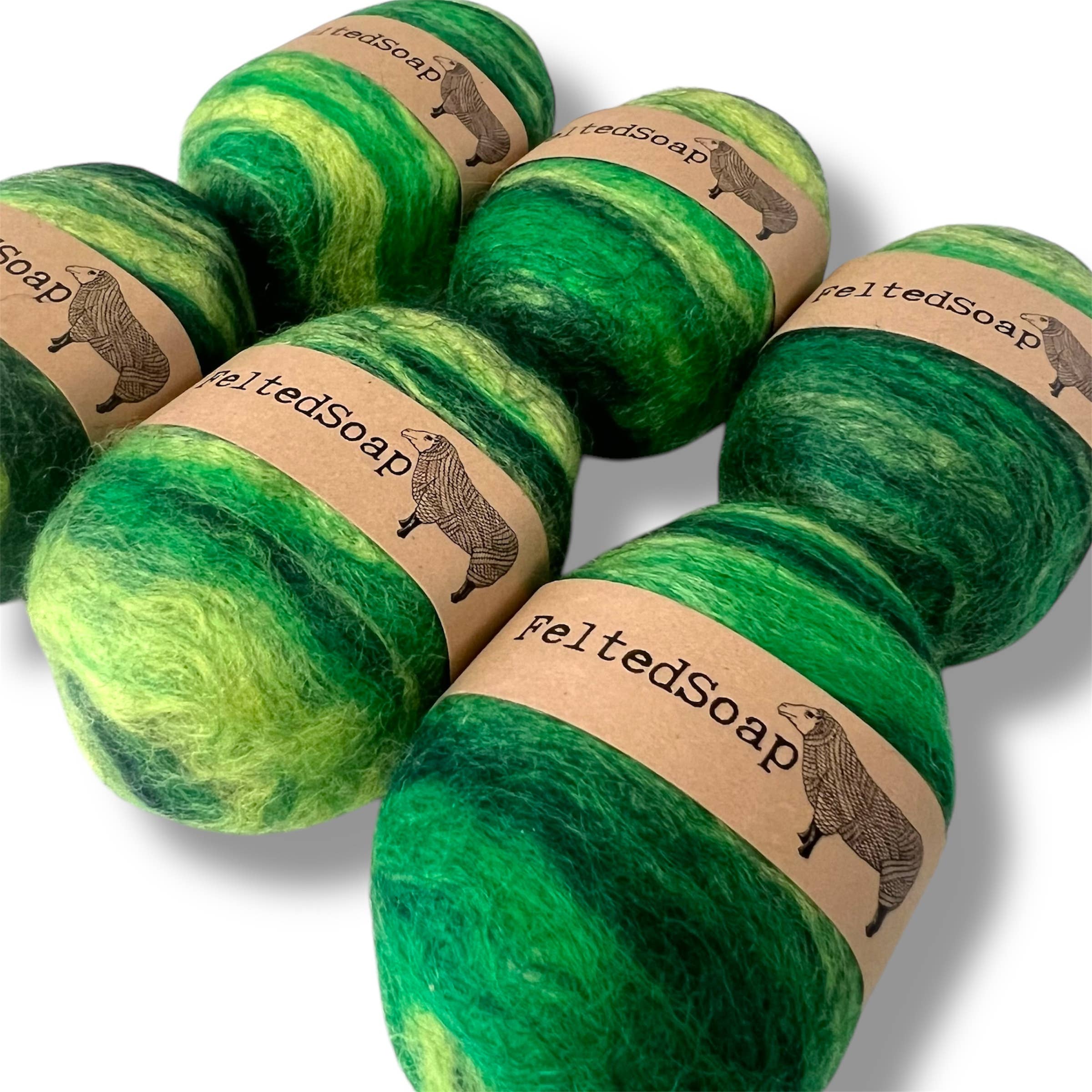 Single Felted Soap - IRISH GREEN Gift - Image 2