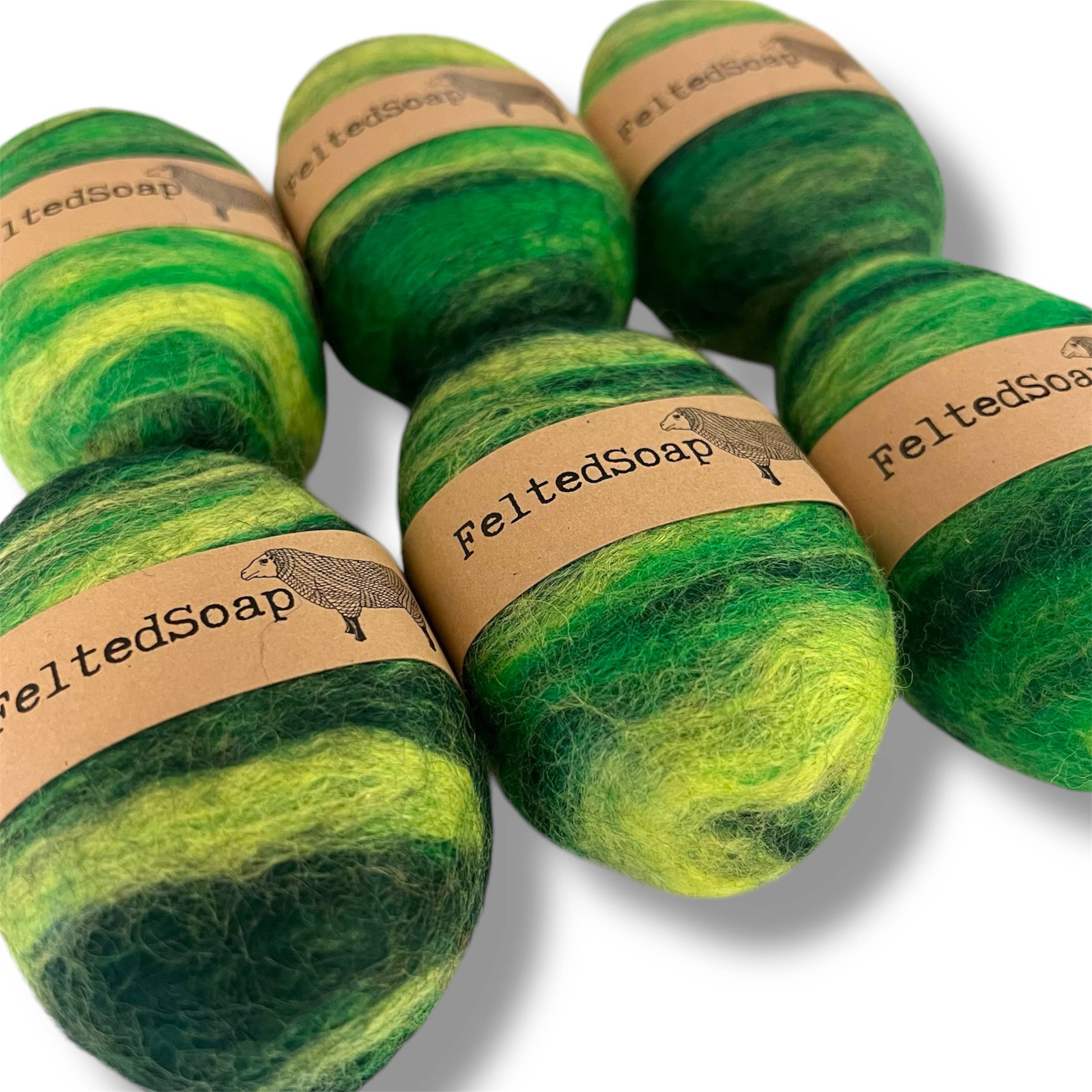 Single Felted Soap - IRISH GREEN Gift - Image 4